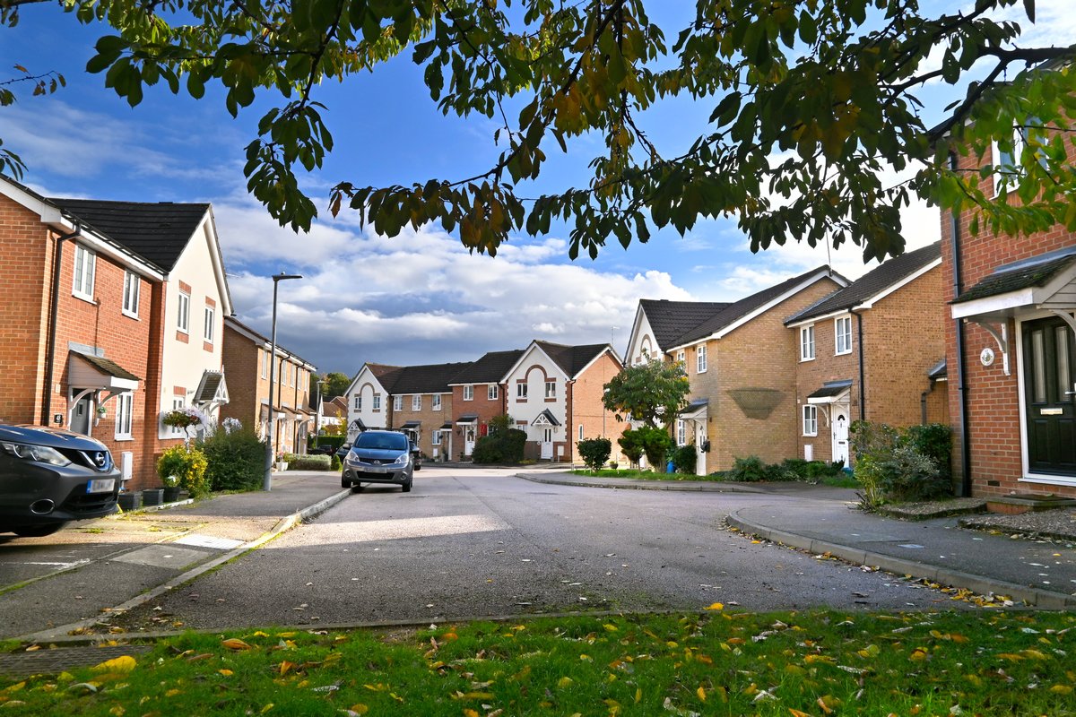 Photo of homes on the Foxholes Estate, Hertford