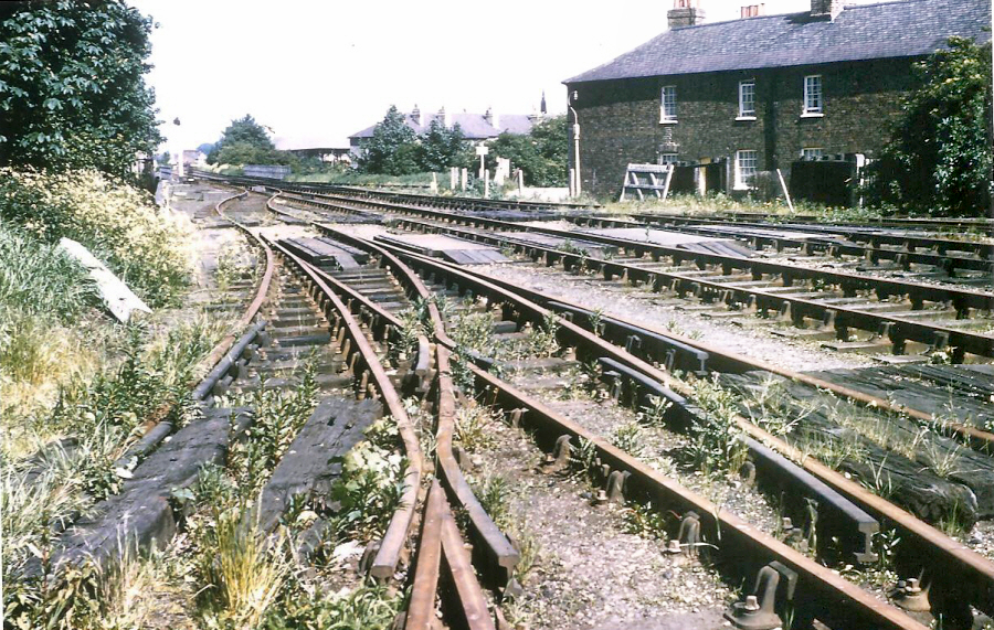 Old photo of rail tracks